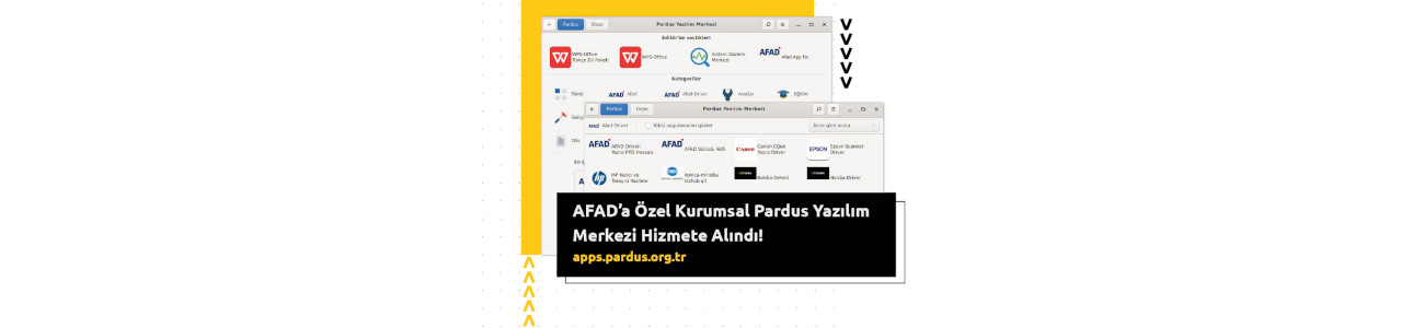 Corporate Pardus Software Center Exklusiv für AFAD wurde in Betrieb genommen!