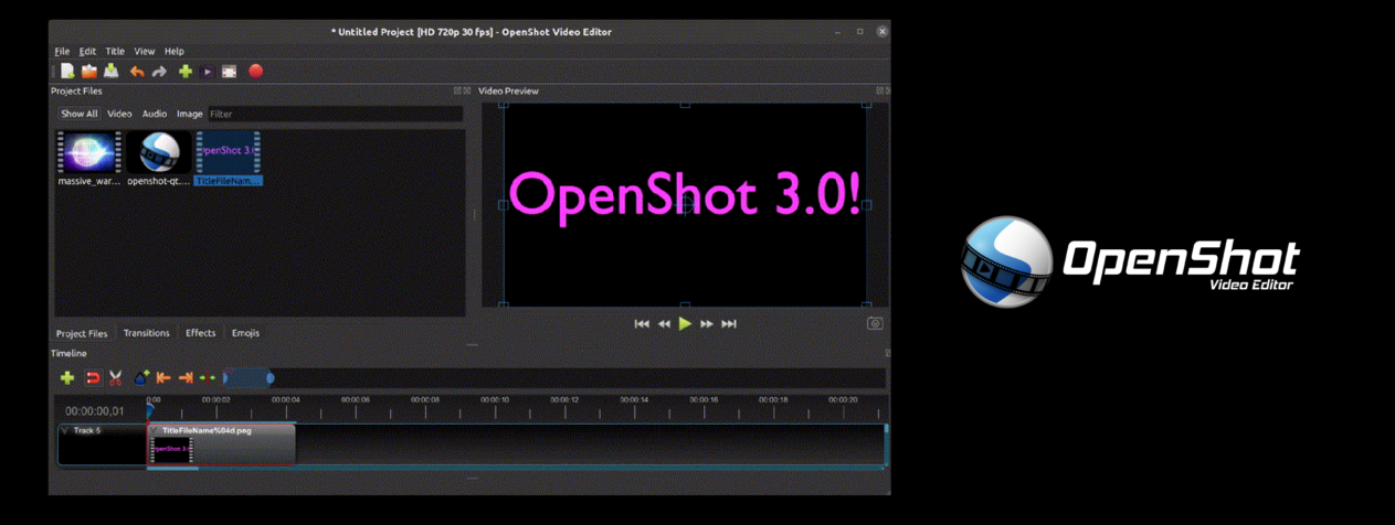 La version 3.0 d'OpenShot est sortie.