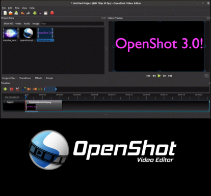 OpenShot Version 3.0 wurde veröffentlicht.
