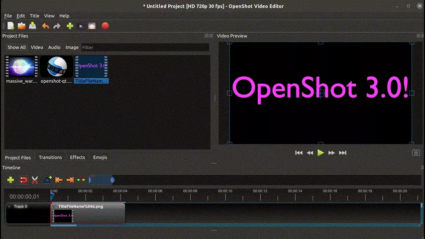 OpenShot 3.0 rilasciato