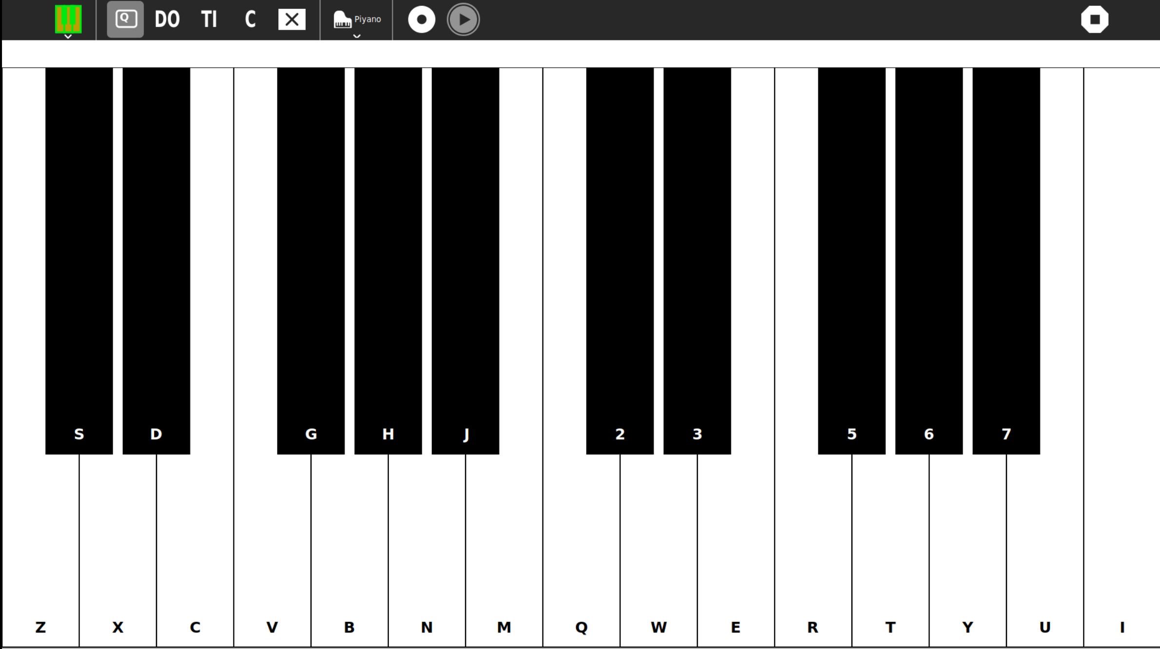 Music Keyboard Uygulaması Ekran Görüntüsü
