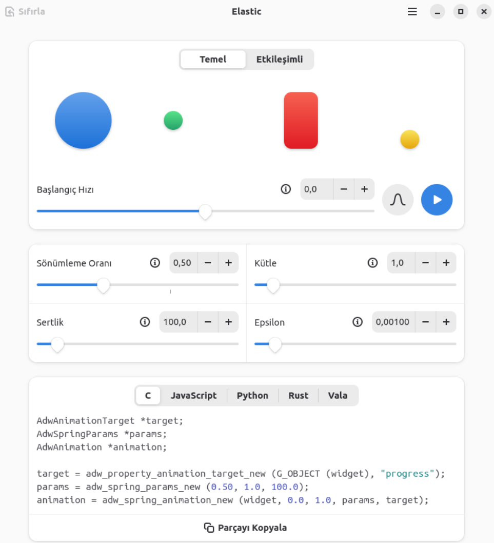 Elastic uygulaması ekran görüntüsü