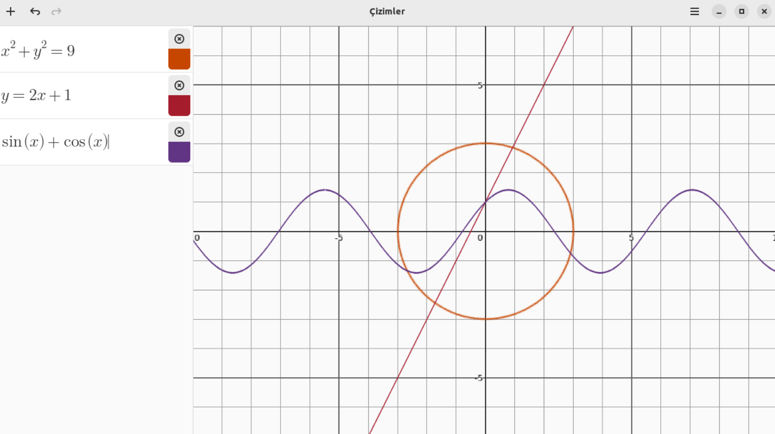 Plots uygulaması ekran görüntüsü