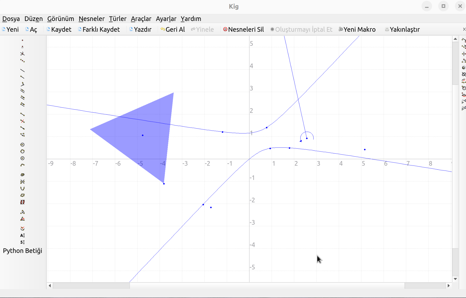 Kig uygulaması ekran görüntüsü