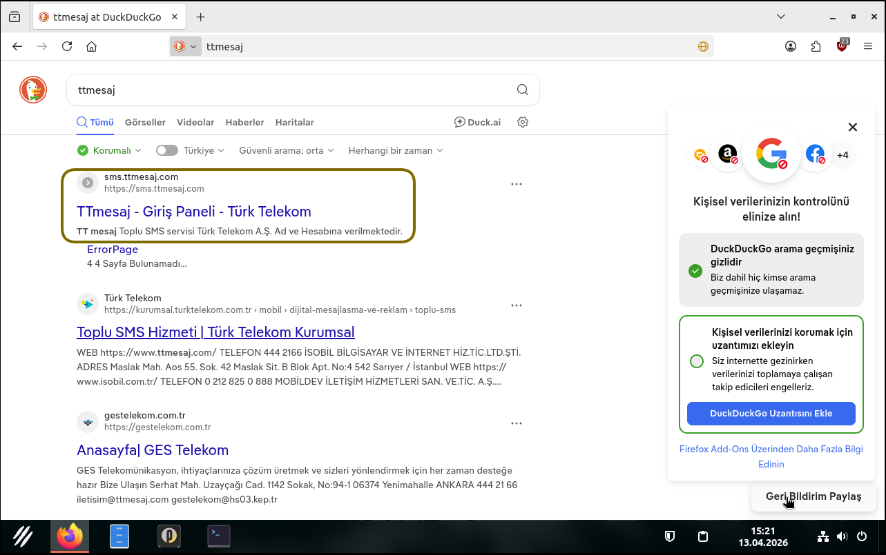 ttmesaj web